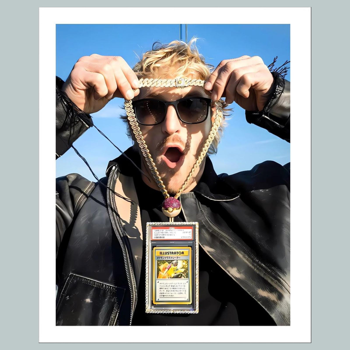 1465 Logan Paul 16 Million Dollar Pokemon 8x10 Glossy Photo - Fast Shipping MS