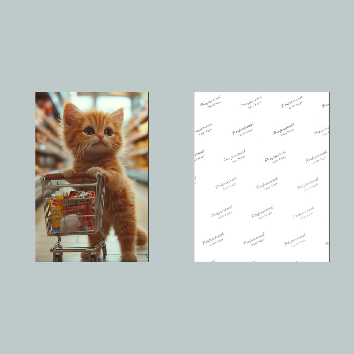 1297 Kitty Shopping 8x10 Glossy Photo - Fast-Secure Shipping MS