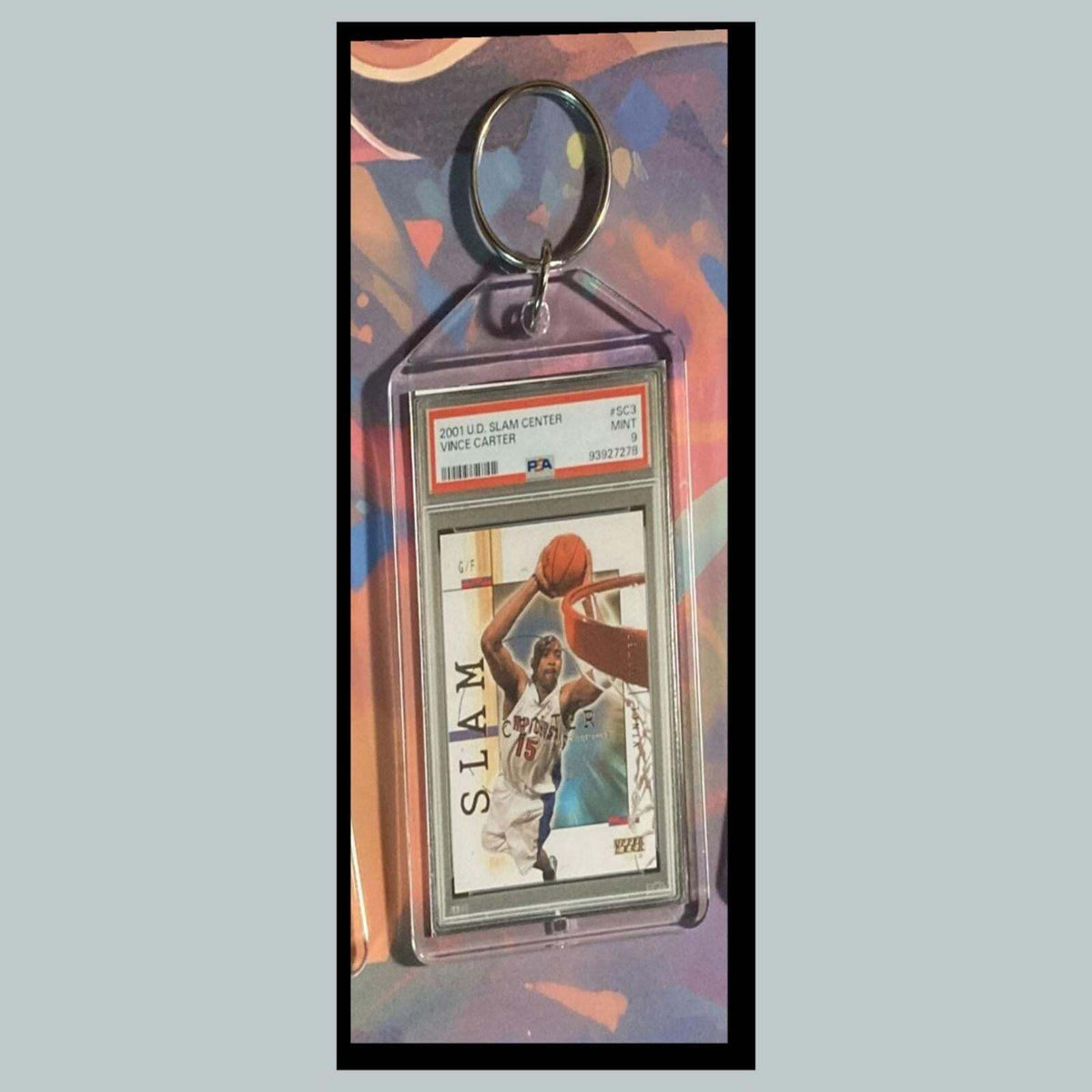 3412 Vince Carter 2001 Upper Deck SLAM Custom Keychain-Makes A Great Gift