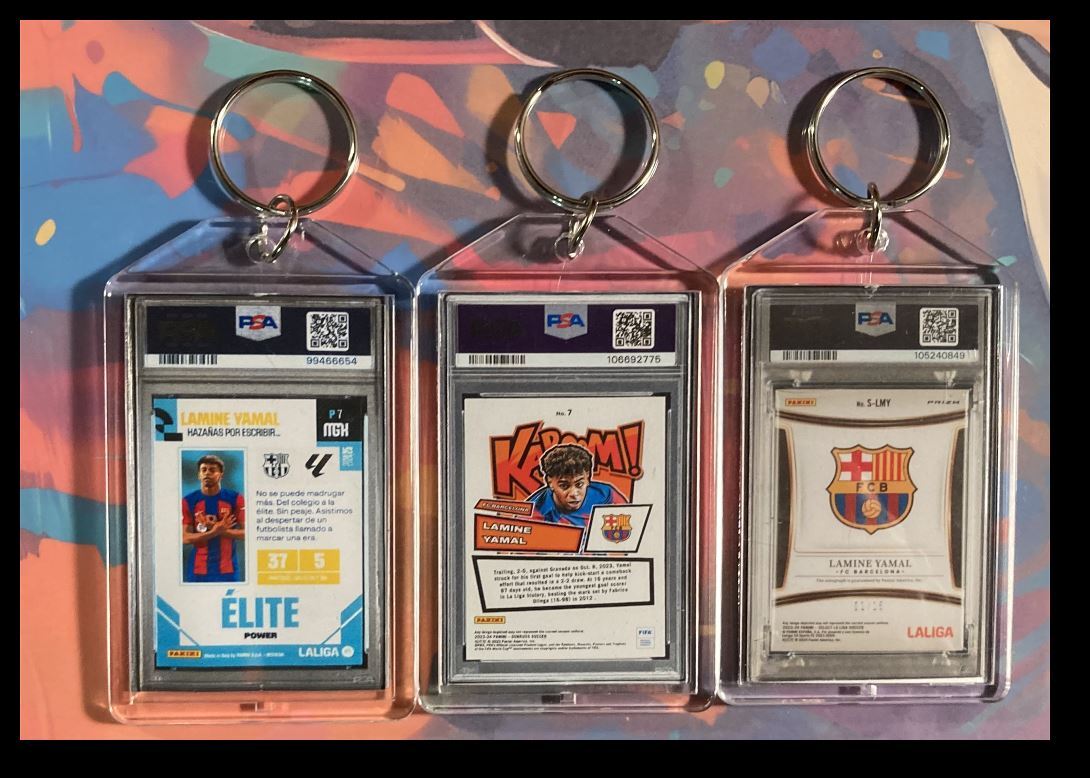 3156B Lamine Yamal 3 Pack Bundle 3 Different Custom Novelty Keychains