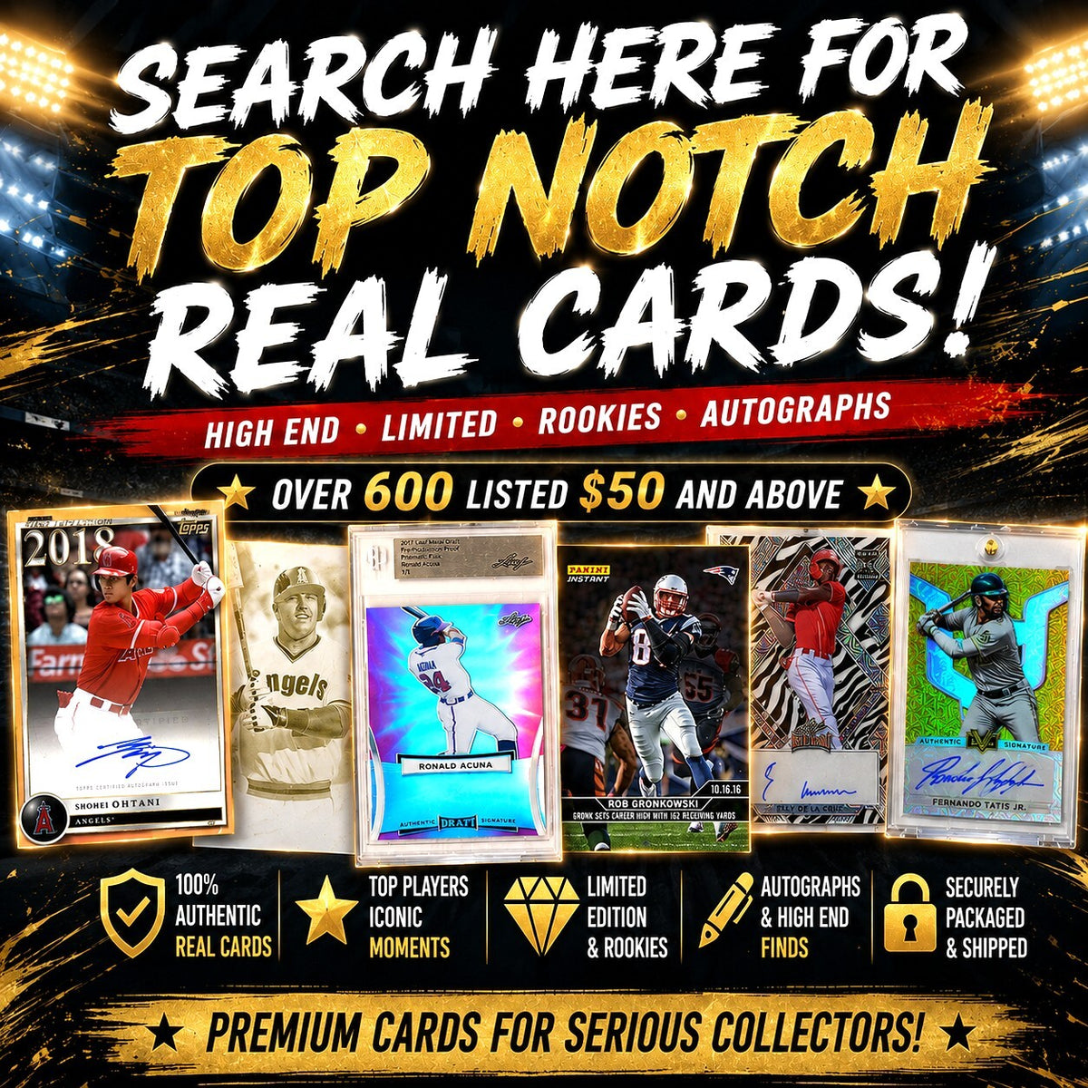 9999 00001G Search Here For Top Notch Real Cards - Judge, Ohtani, Trout and more