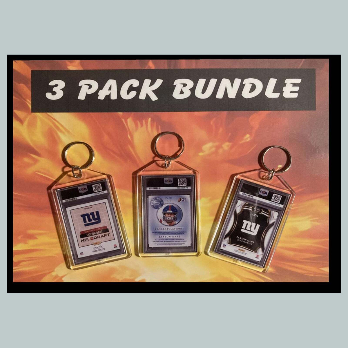 3526B Jaxson Dart 3 Pack Bundle - Custom Hand Made Keychains - Makes Great Gift