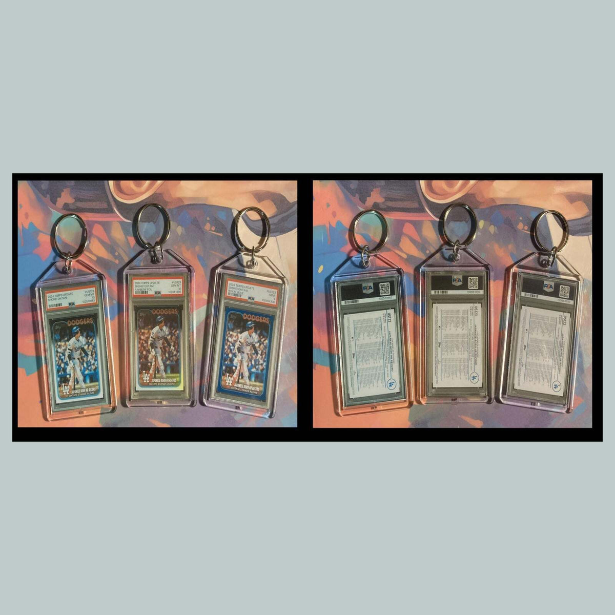 3467B Shohei Ohtani 3 Pack Bundle - 3 Different Custom Novelty Keychains - Gift