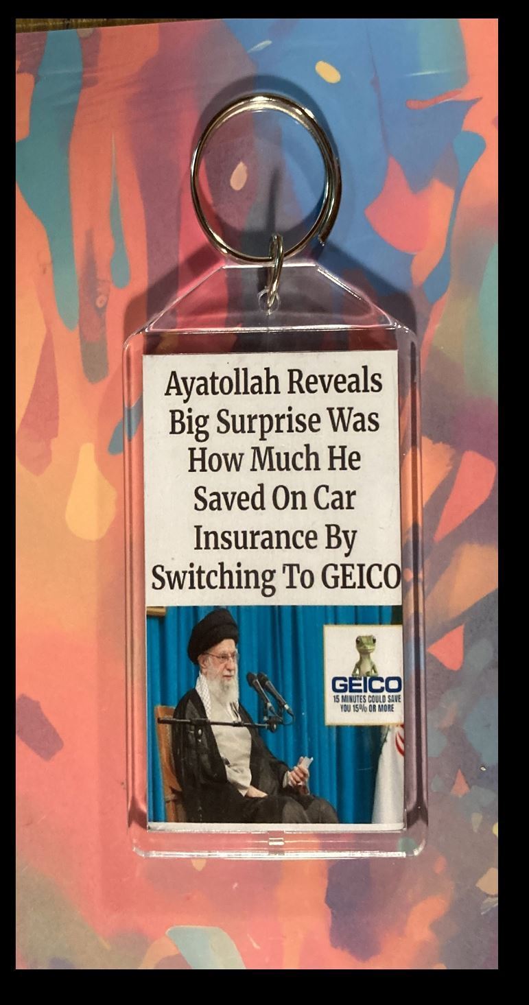 3347 Ayatollah Reveals Surprise Custom Hand Made Keychain-Makes A Great Gift