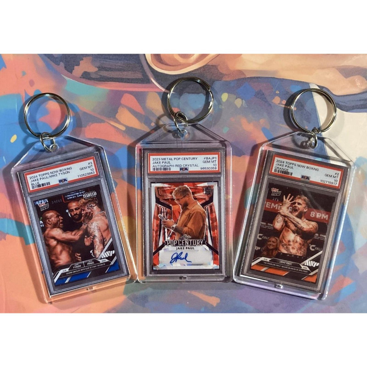 3158B Jake Paul 3 Pack Bundle - 3 Different Custom Novelty Keychains -Gift