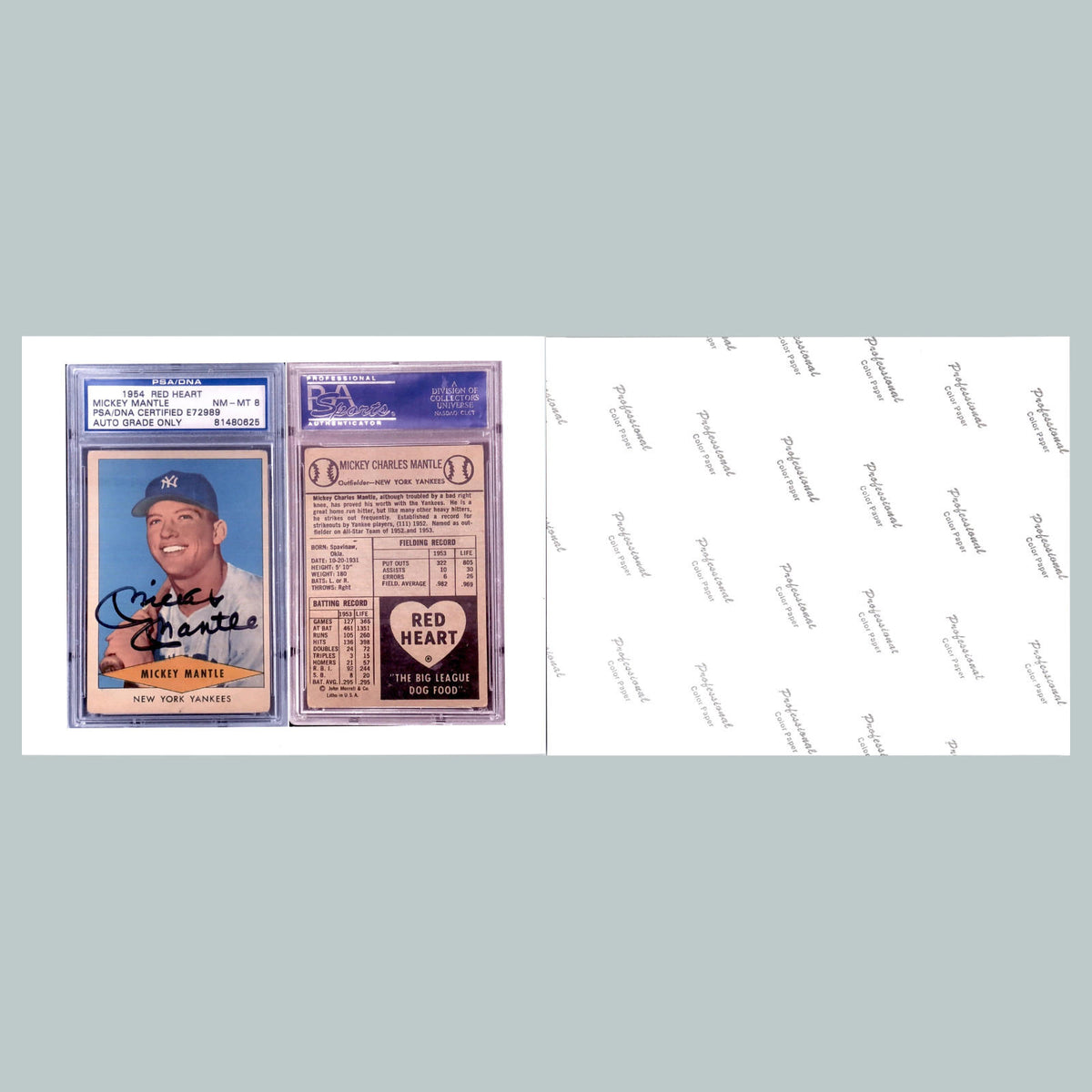 1610 8x10 Glossy Photo Mickey Mantle Fast Secure Shipping BBL