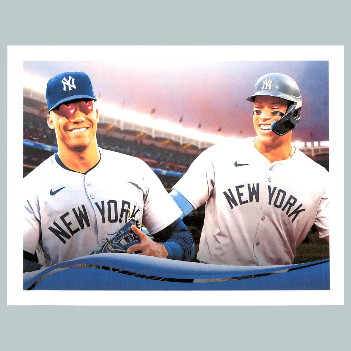 0301 P -8X10 Aaron Judge and Juan Soto-Stadium Background Photo BBL