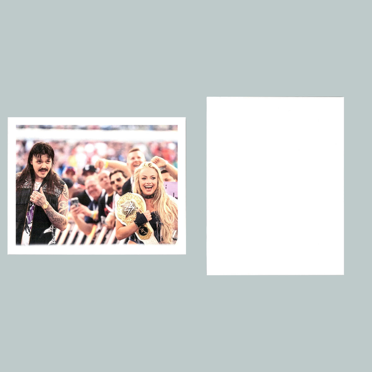 0134 P 8X10 Liv Morgan & Dirty Dom Walking To The Ring Glossy Photo Fast Ship