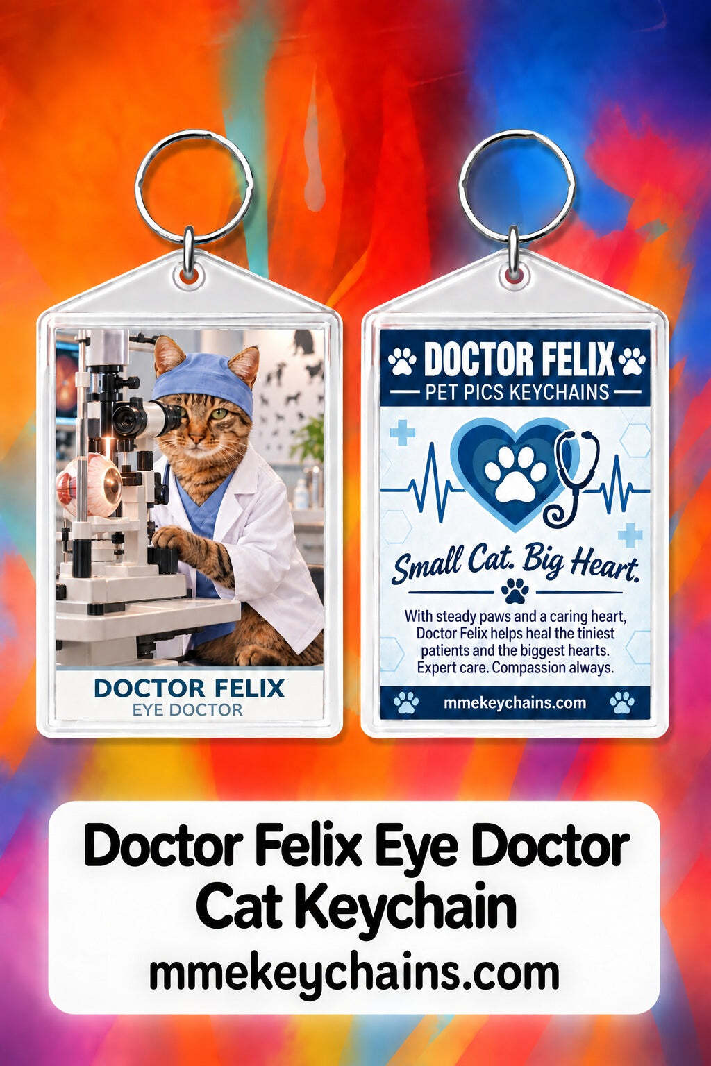 4909 Personalized Pet Pics Keychains Doctor Felix – Eye Doctor