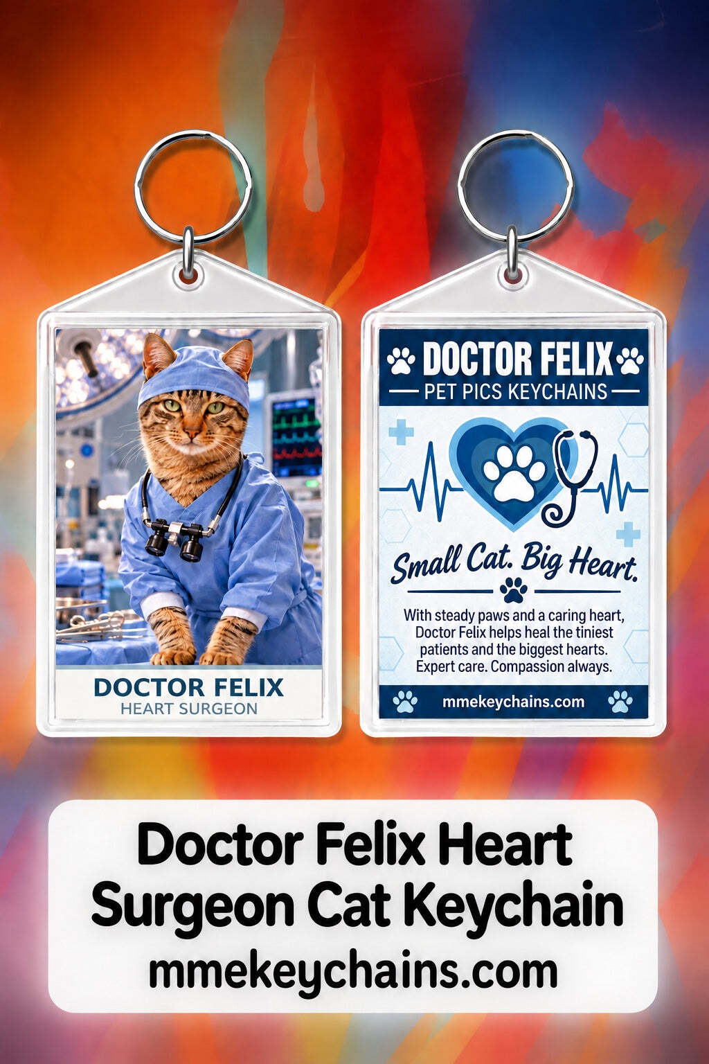 4904 Personalized Pet Pics Keychains Doctor Felix – Heart Surgeon
