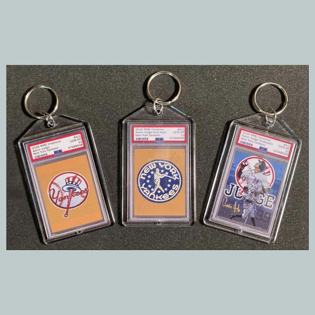 3787B Aaron Judge 3 Pack Bundle-Custom Hand Made Keychains