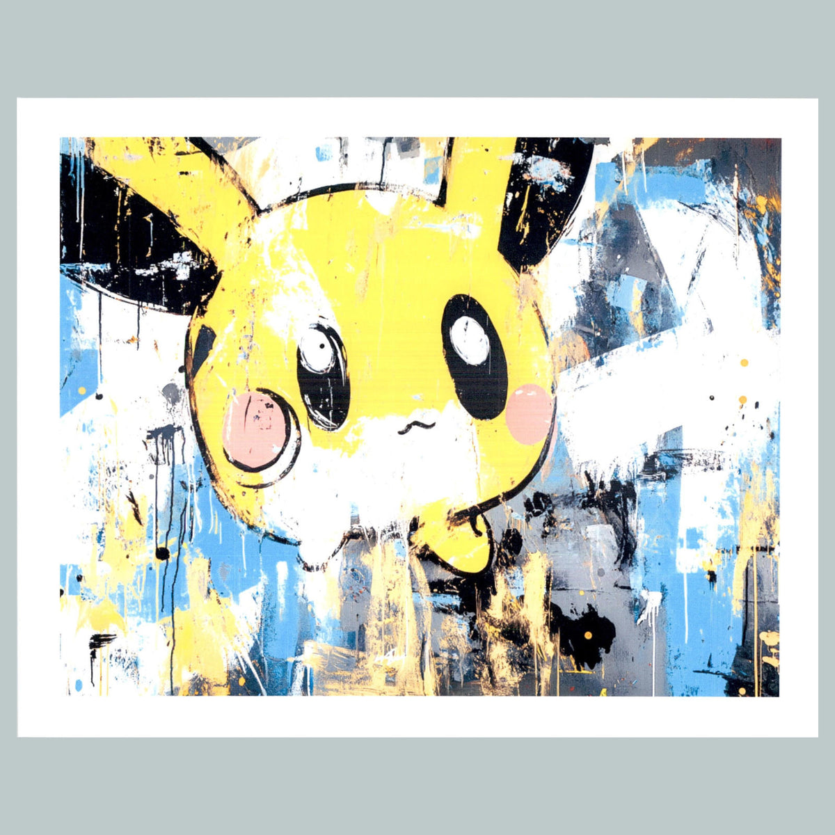 0355 P -8X10 Pokemon Pikachu Quisitive Glossy Photo Fast-Secure Shipping MS
