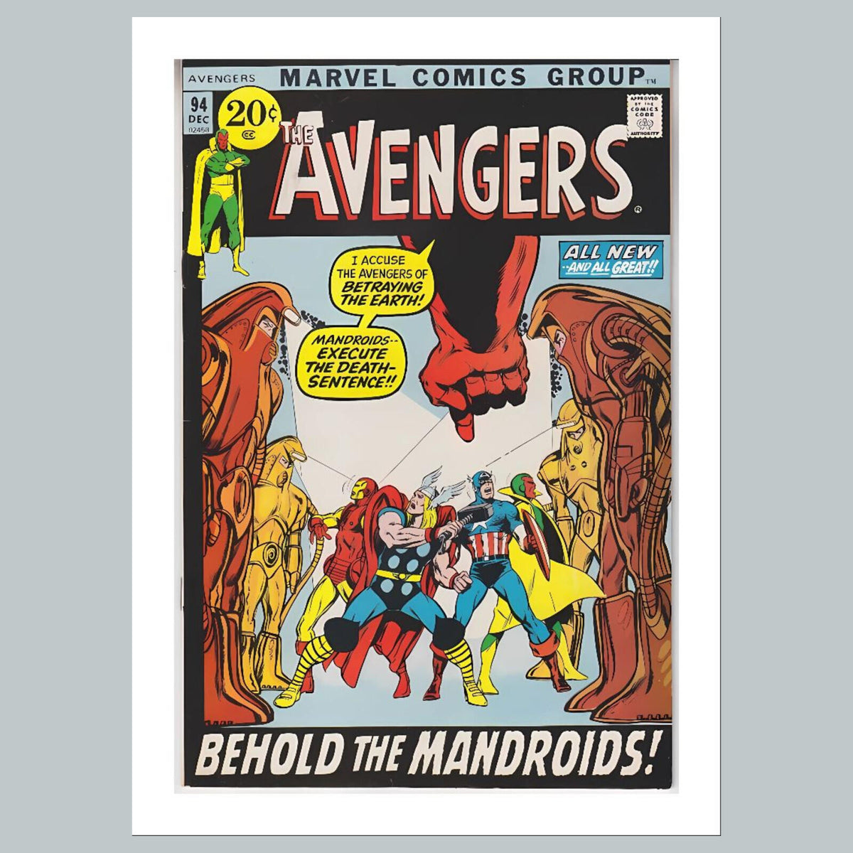 1931 Avengers 8x10 Glossy Photo Comic Book Cover Fast-Secure Shipping