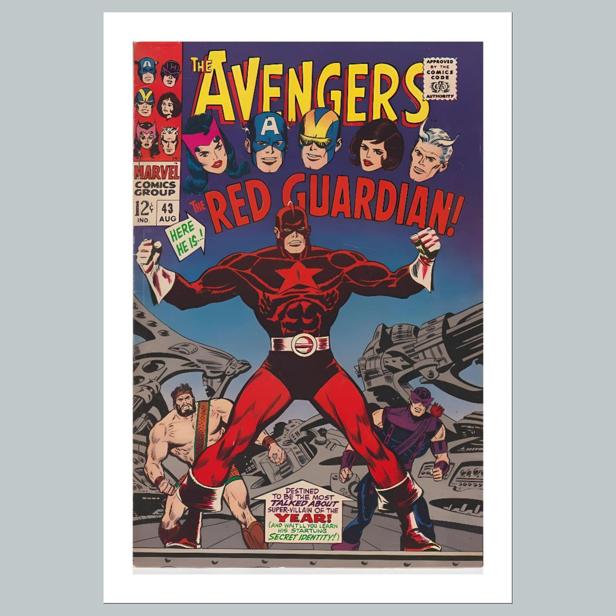 1858 Avengers 8x10 Glossy Photo Comic Book Cover Fast-Secure Shipping