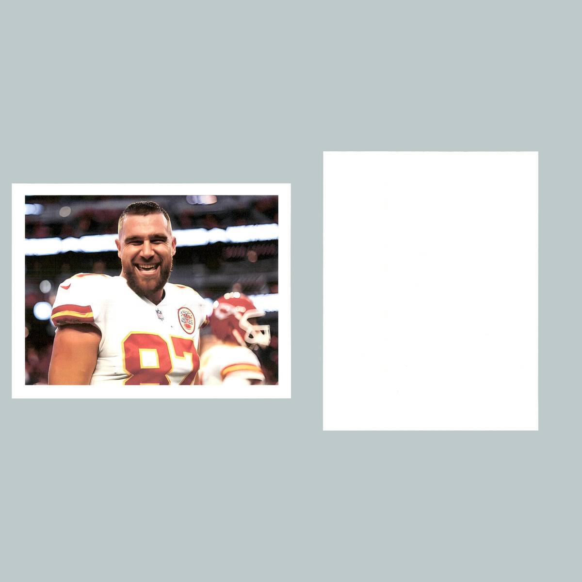 0163 8X10 Travis Kelce-Smiliing Glossy Photo Fast-Secure Shipping FBL