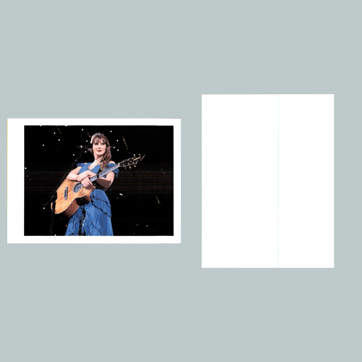 0358 P -8X10 Taylor Swift Blue Dress Glossy Photo Fast-Secure Shipping MS