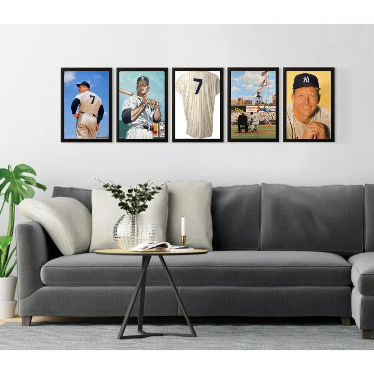 0612B Fiver Bundle 8X10 Glossy Photos Mickey Mantle Makes A Great Gift BBL