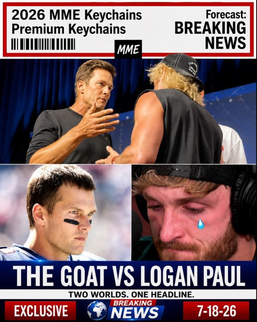 3960 Tom Brady 8X10 Print Breaking News! Slaps Logan Paul Alt Version 2