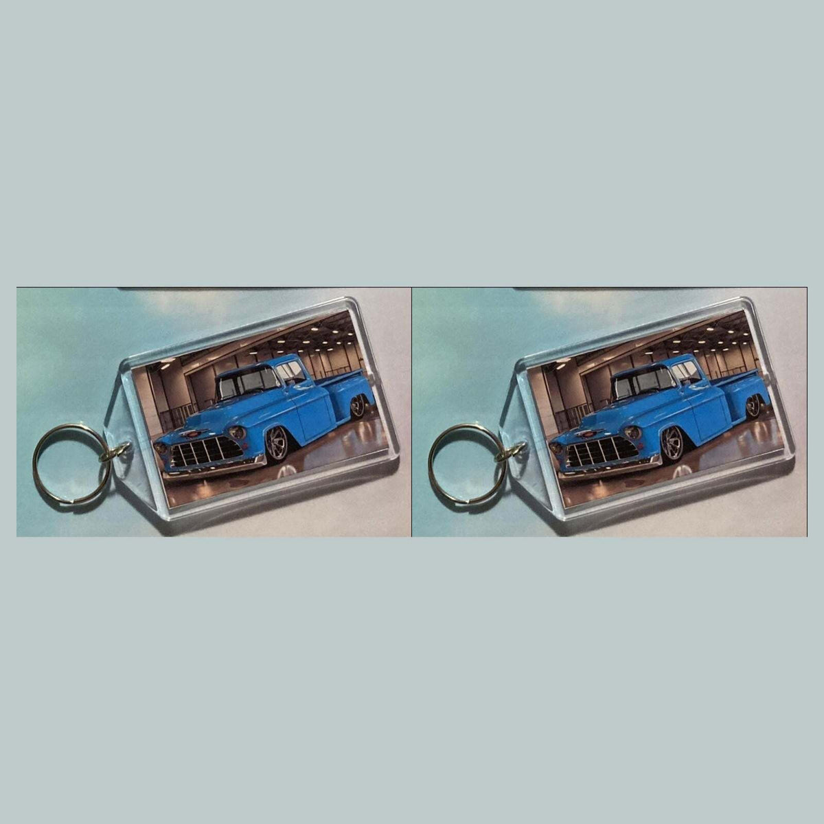 3564 1957 Chevrolet Custom Task Force Truck Acrylic Keychain | Vintage Keychain