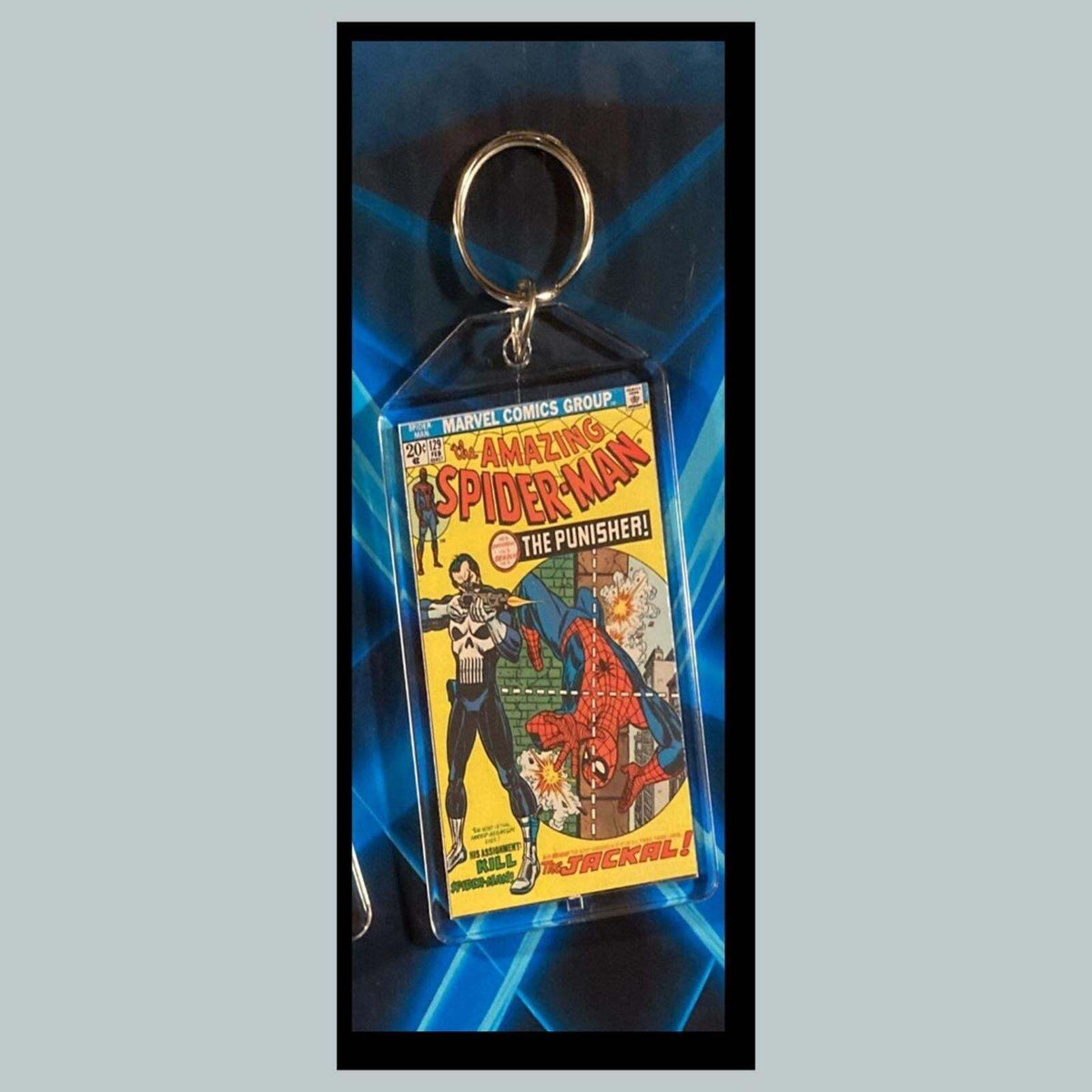 3396 Spider Man Feb 1974 Classic The Punisher Custom Novelty Keychain