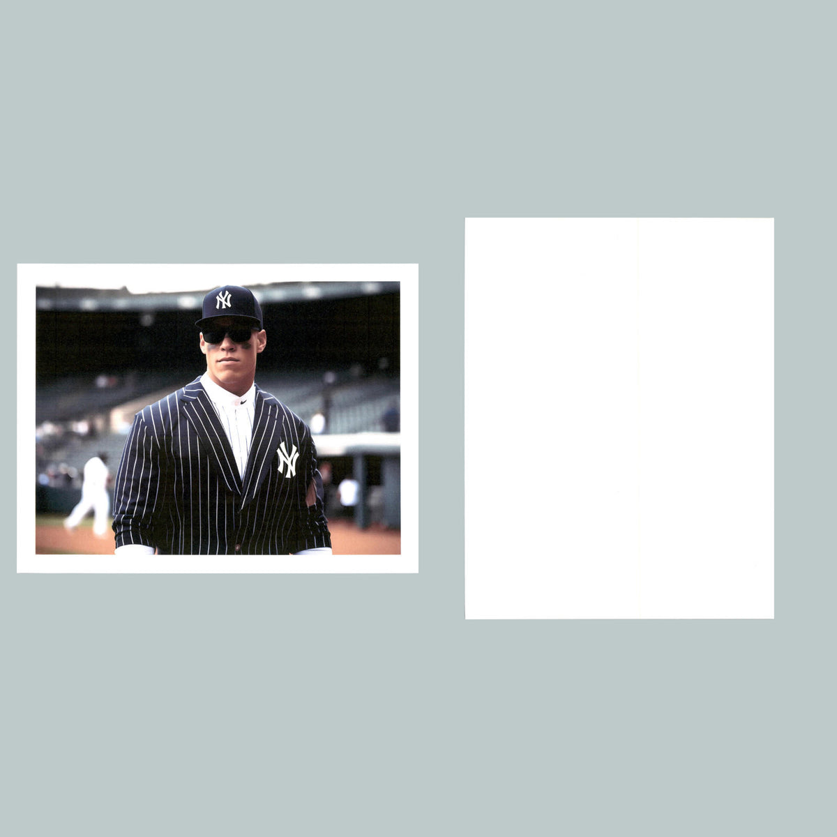 0093 P -8X10 Aaron Judge Black Pinstripes Glossy Photo Fast Shipping BBL