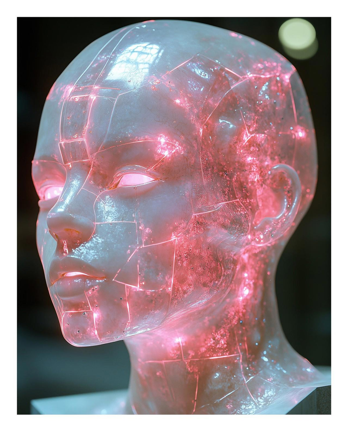 0569 P-8X10 Glowing Head Glossy Photo MS