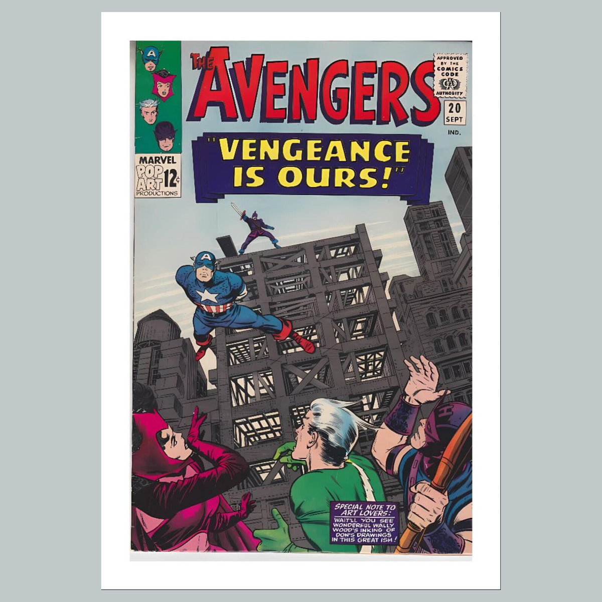 1888 Avengers 8x10 Glossy Photo Comic Book Cover Fast-Secure Shipping
