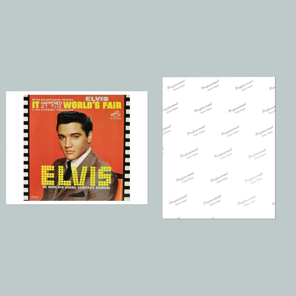0943 P Elvis Presley: Worlds Fair 1963 8x10 Glossy Photo Album Cover MS