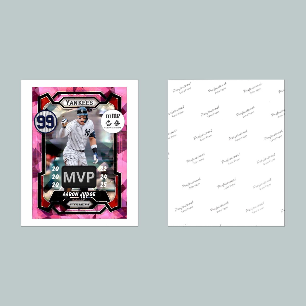 1128 P Aaron Judge Pink Ice Mockup 8x10 Glossy Photo - Fast-Secure Shipping BBL