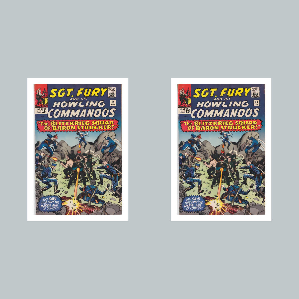 2389 Sgt Fury 8x10 Glossy Photo Comic Book Cover Fast-Secure Shipping