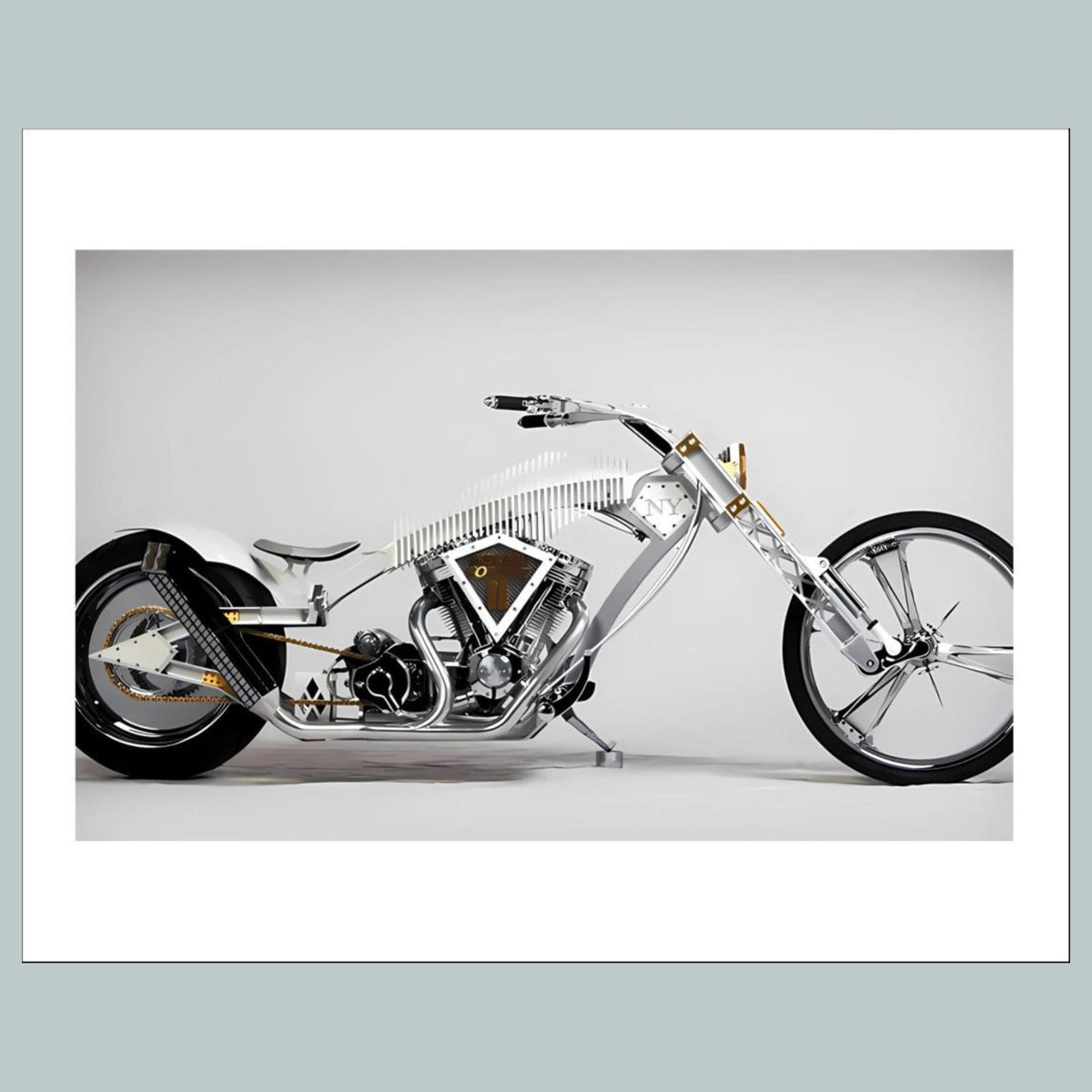 1426 911 Memorial Motorcycle 8x10 Glossy Photo - Fast-Secure Shipping MS