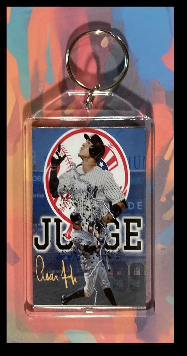 3306 Aaron Judge - Yankee Logo Custom Hand Made Keychain-Makes A Great Gift