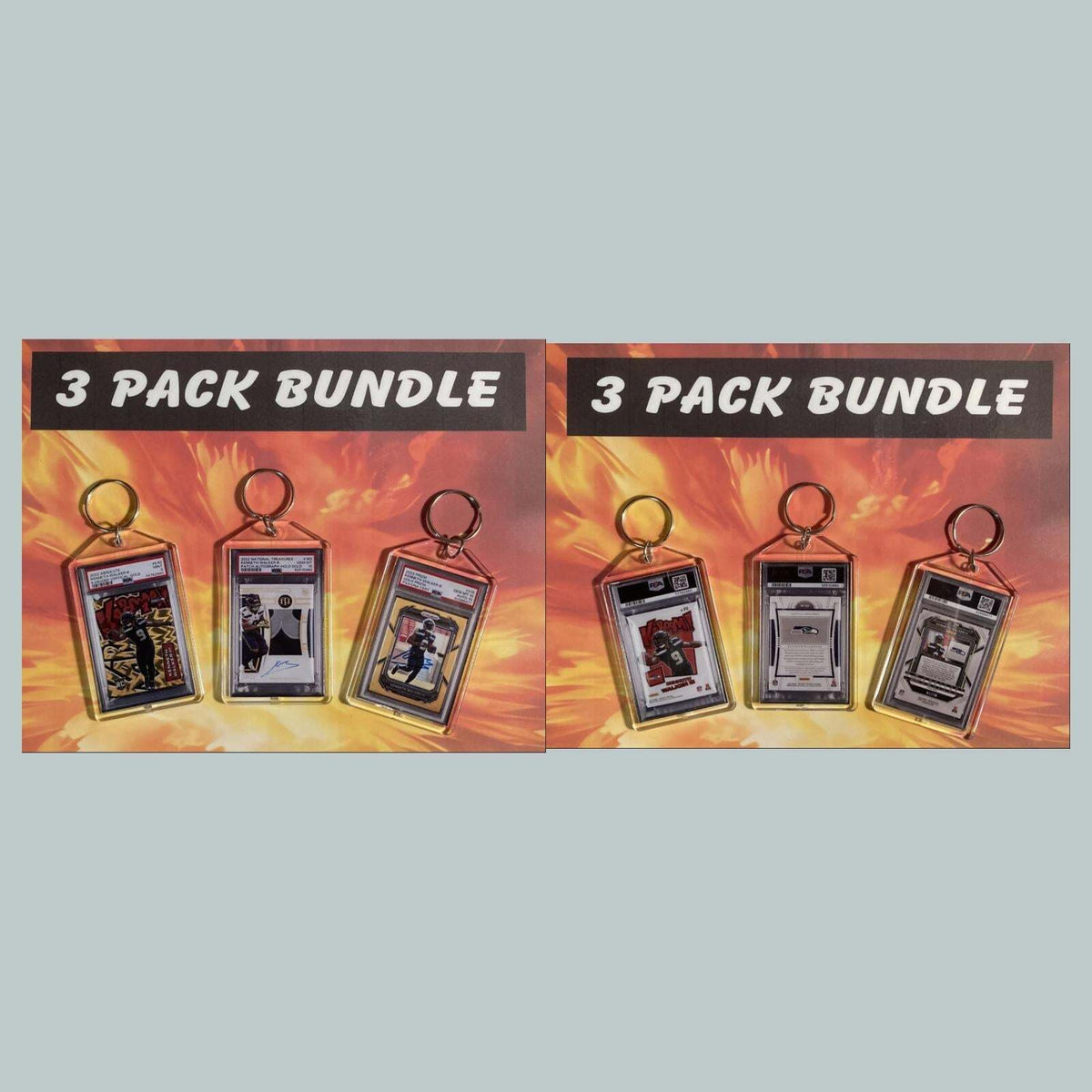 3767B Kenneth Walker III 3 Pack Bundle Hand Made Keychains