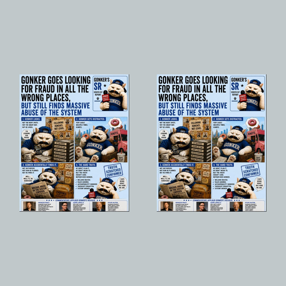 2863 Looking For Fraud Gonker’s Scratch Out Reactions 8X10 Print