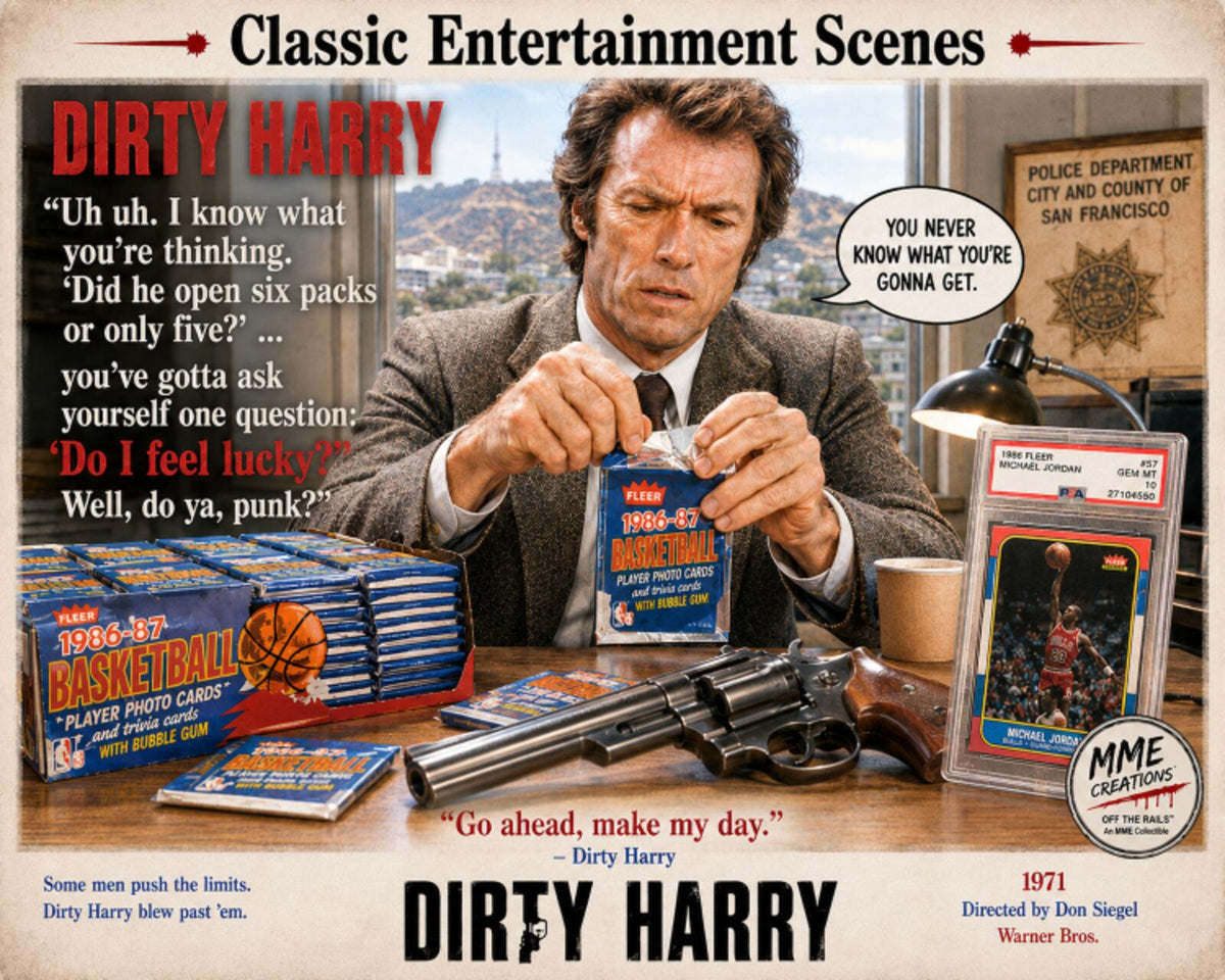 2755 Dirty Harry Jordan Packs | Classic Entertainment Scenes | 8x10 Art Print