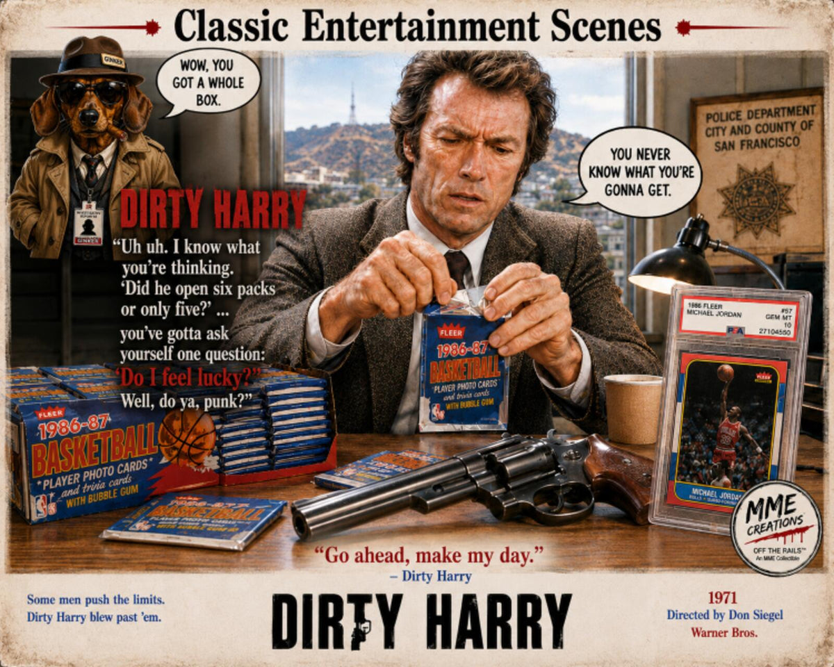 2755 Dirty Harry Jordan Packs | Classic Entertainment Scenes | 8x10 Art Print