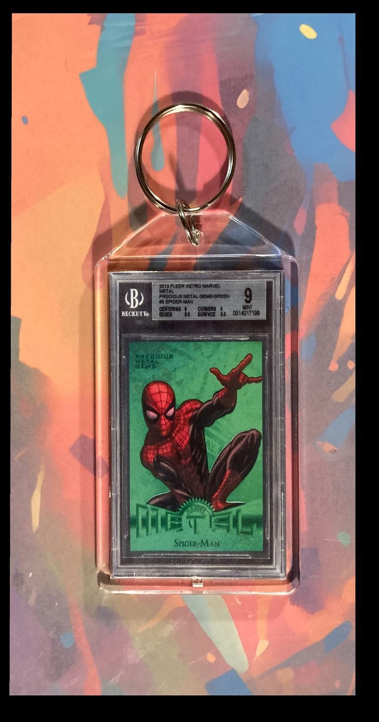 3183 Spider Man 2013 Fleer Marvel Retro Precious Metal Ge Keychain