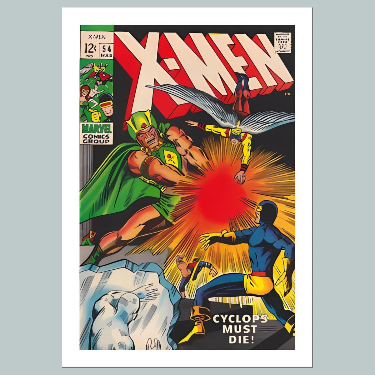 1589 X-Men March 1969 8x10 Glossy Photo Comic Book Cover