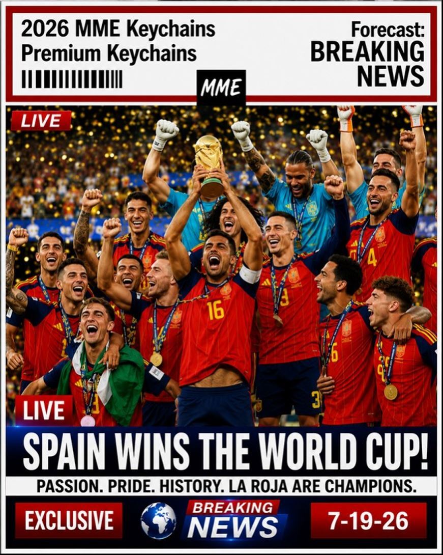 3670 Spain Wins The World Cup Breaking News Series | 8X10 Premium Print Alt Ver5