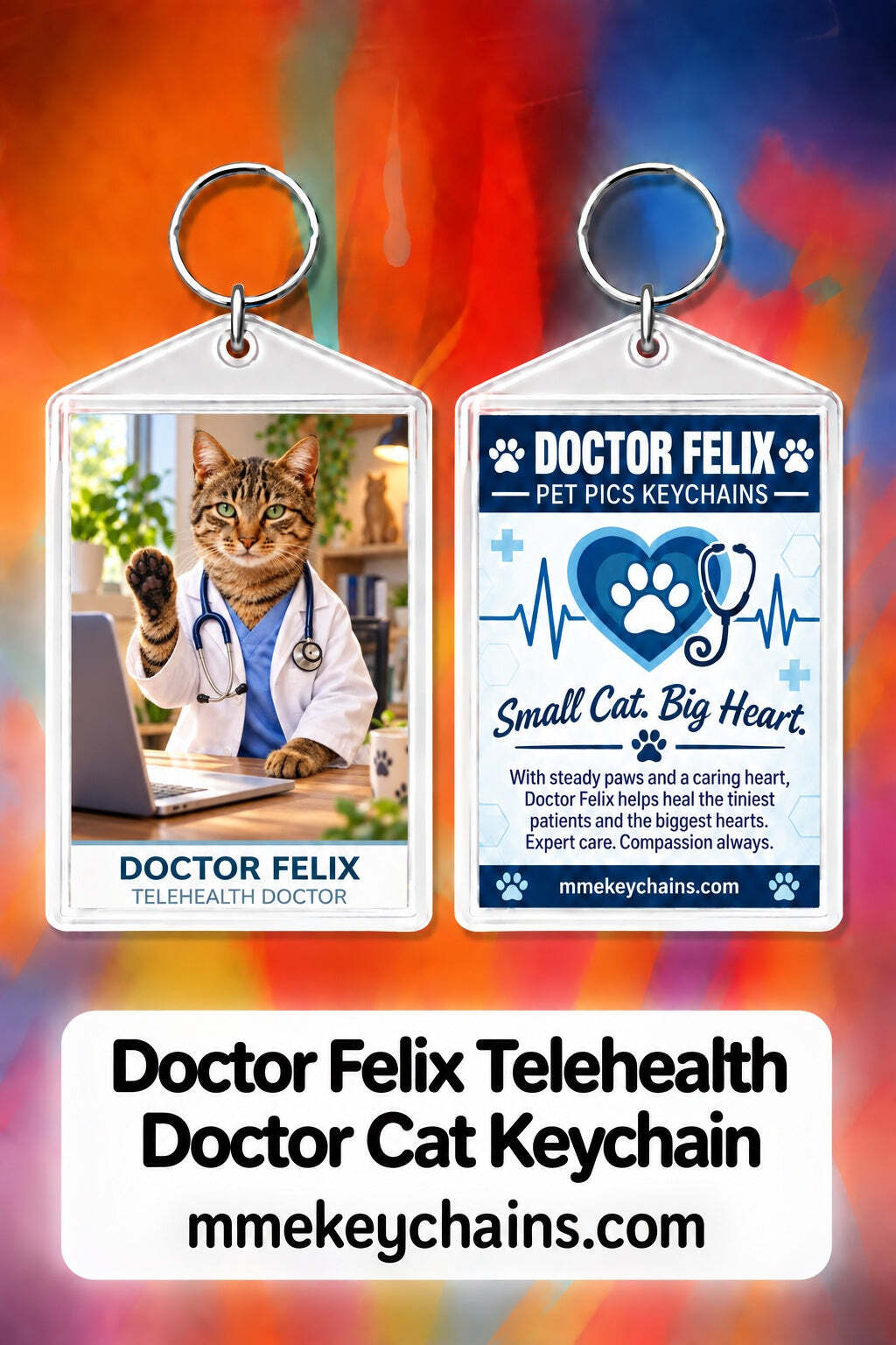 4918 Personalized Pet Pics Keychains Doctor Felix – Telehealth Doctor