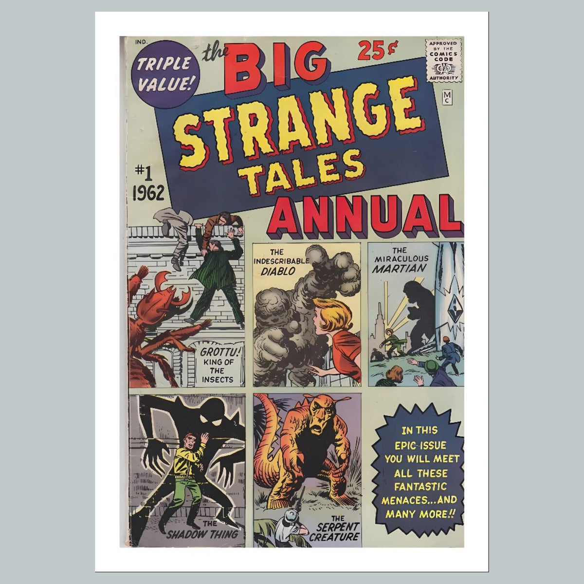 2424 Strange Tales 8x10 Glossy Photo Comic Book Cover Fast-Secure Shipping