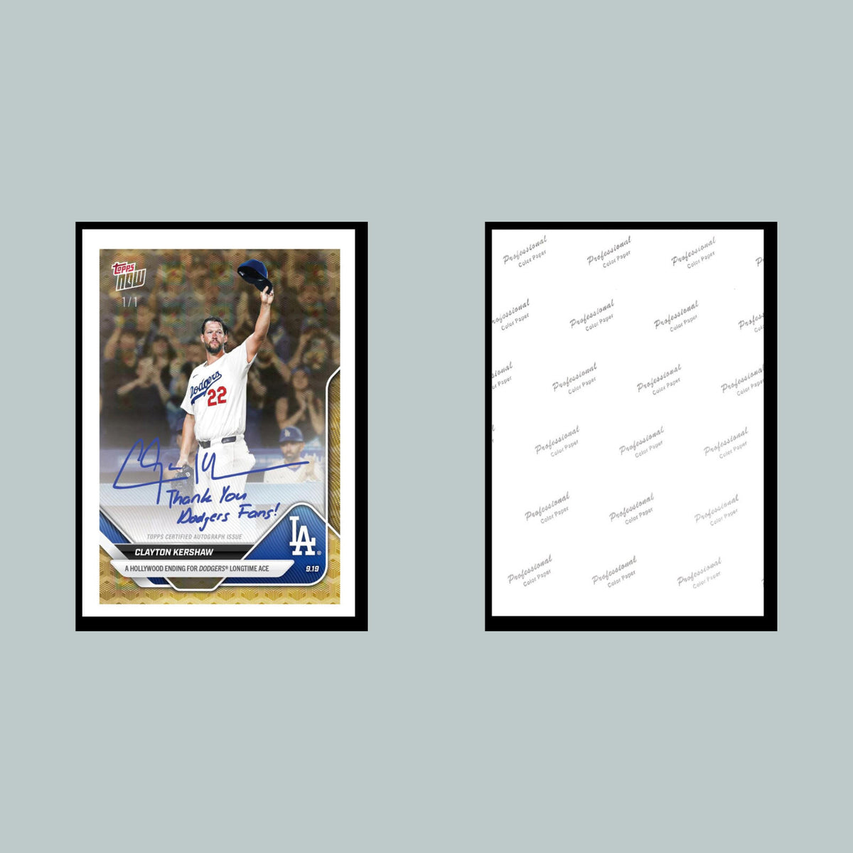 0655 P-8X10 Clayton Kershaw Retires 2025 Now Glossy Photo Fast-Secure Shipping
