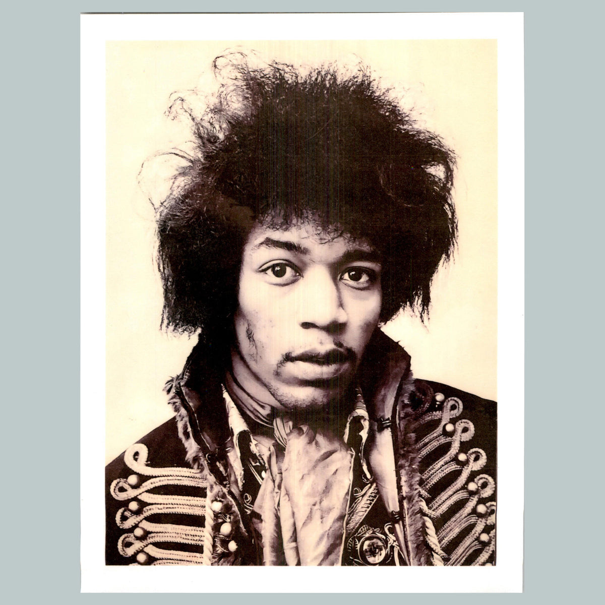 0044 P-8X10 Jimi Hendrix Portrait-Sepia-Vert Glossy Photo Fast-Secure Shipping