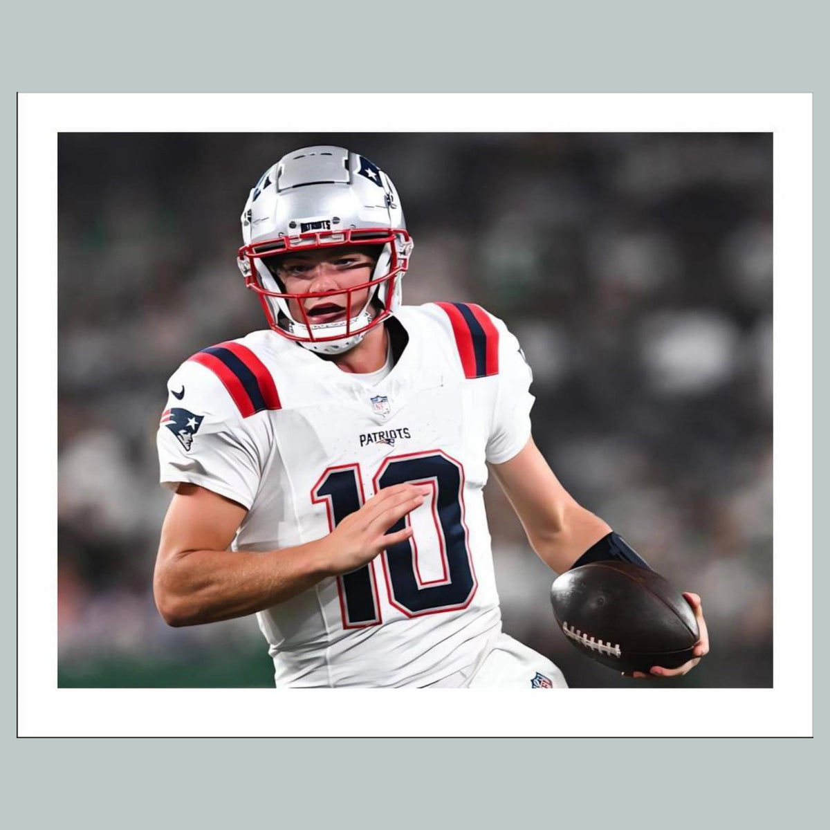 1038 8X10 Drake Maye 8x10 Glossy Photo - Fast-Secure Shipping FBL