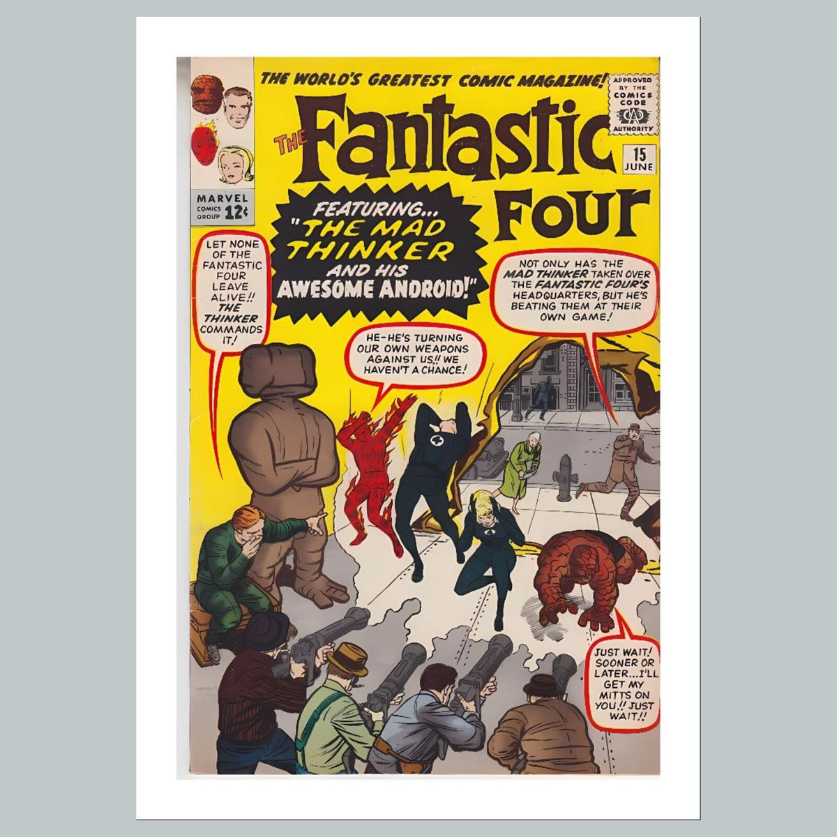 1953 Fantastic Four 8x10 Glossy Photo Comic Book Cover Fast-Secure Shipping