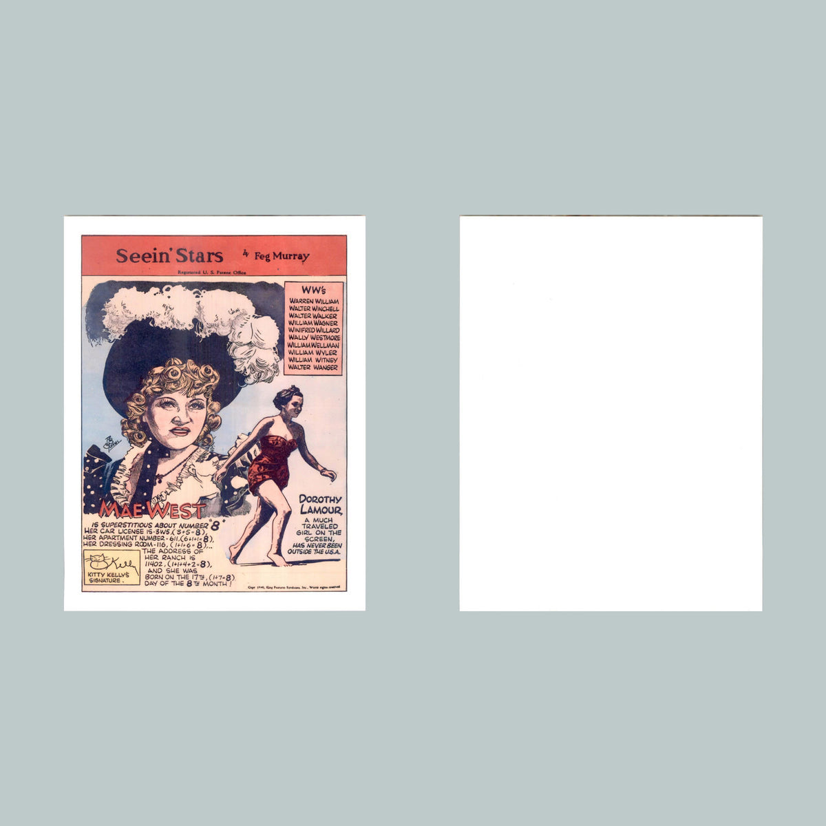 0063 P -8X10 Mae West-Feg Murray Glossy Photo Fast-Secure Shipping