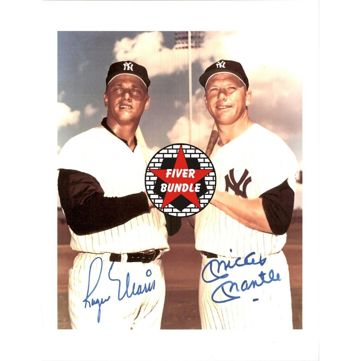 0607B Fiver Bundle 8X10 Glossy Photos Mickey Mantle Makes A Great Gift BBL