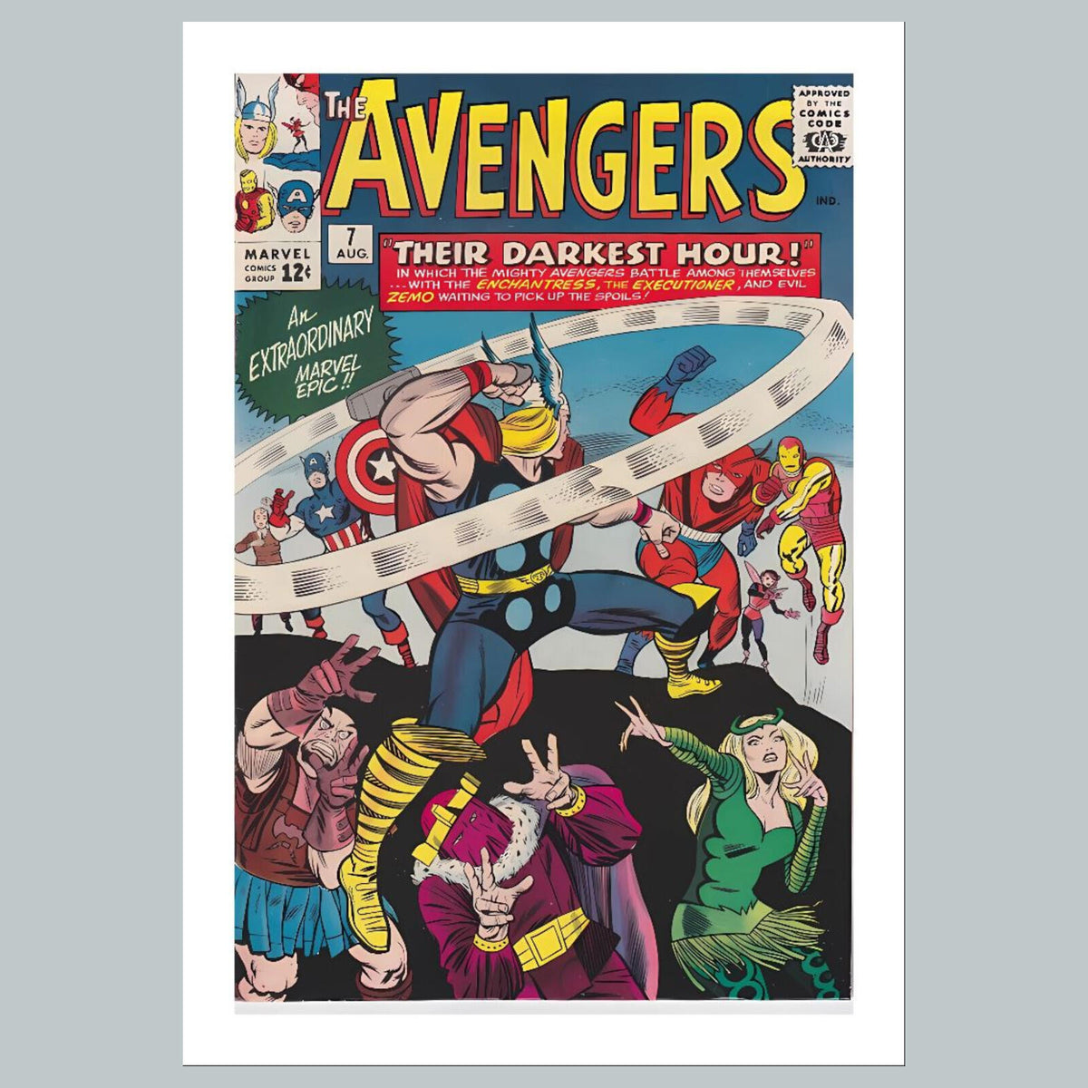 1869 Avengers 8x10 Glossy Photo Comic Book Cover Fast-Secure Shipping