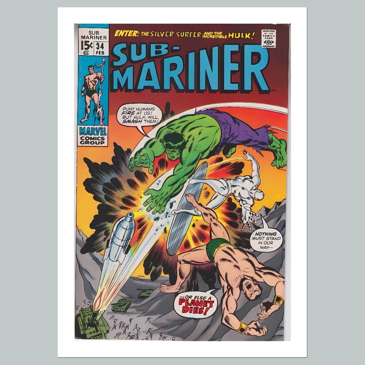 2578 Sub-Mariner 8x10 Glossy Photo Comic Book CoverFast-Secure Shipping