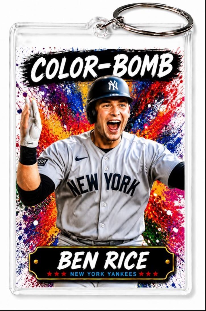 3800 Ben Rice Keychain | Color-Bomb | Custom Photo Keychain No Nameplate